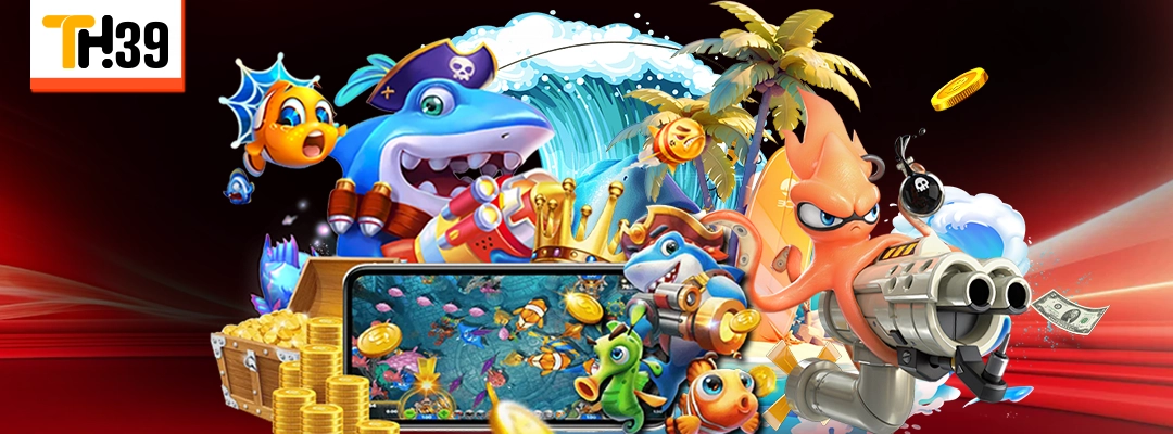 ยิงปลา TH39 ยิงมัน มือถือไหลลื่น แตกไว ออโต้ 30–60 วิ | เกมค่ายดังครบ 3